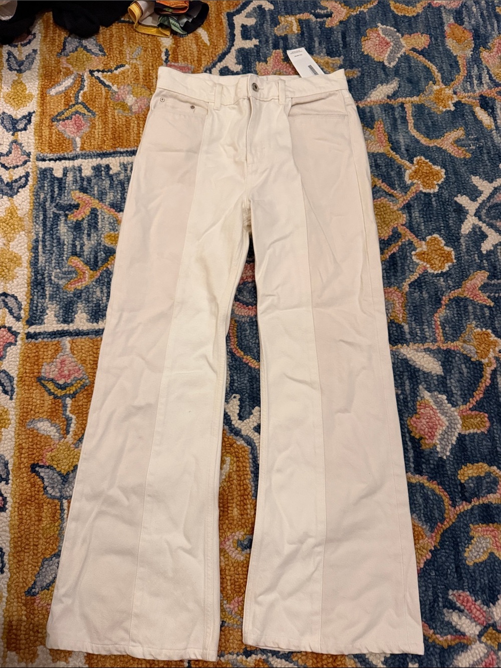 NWT Wandler Women's White High-Waist Wide-Leg Jeans SZ 26